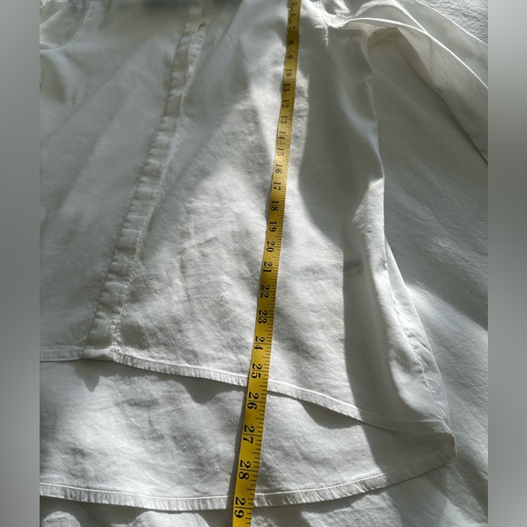 Eileen Fisher Crisp White Dress Shirt, size medium - Picture 9 of 11